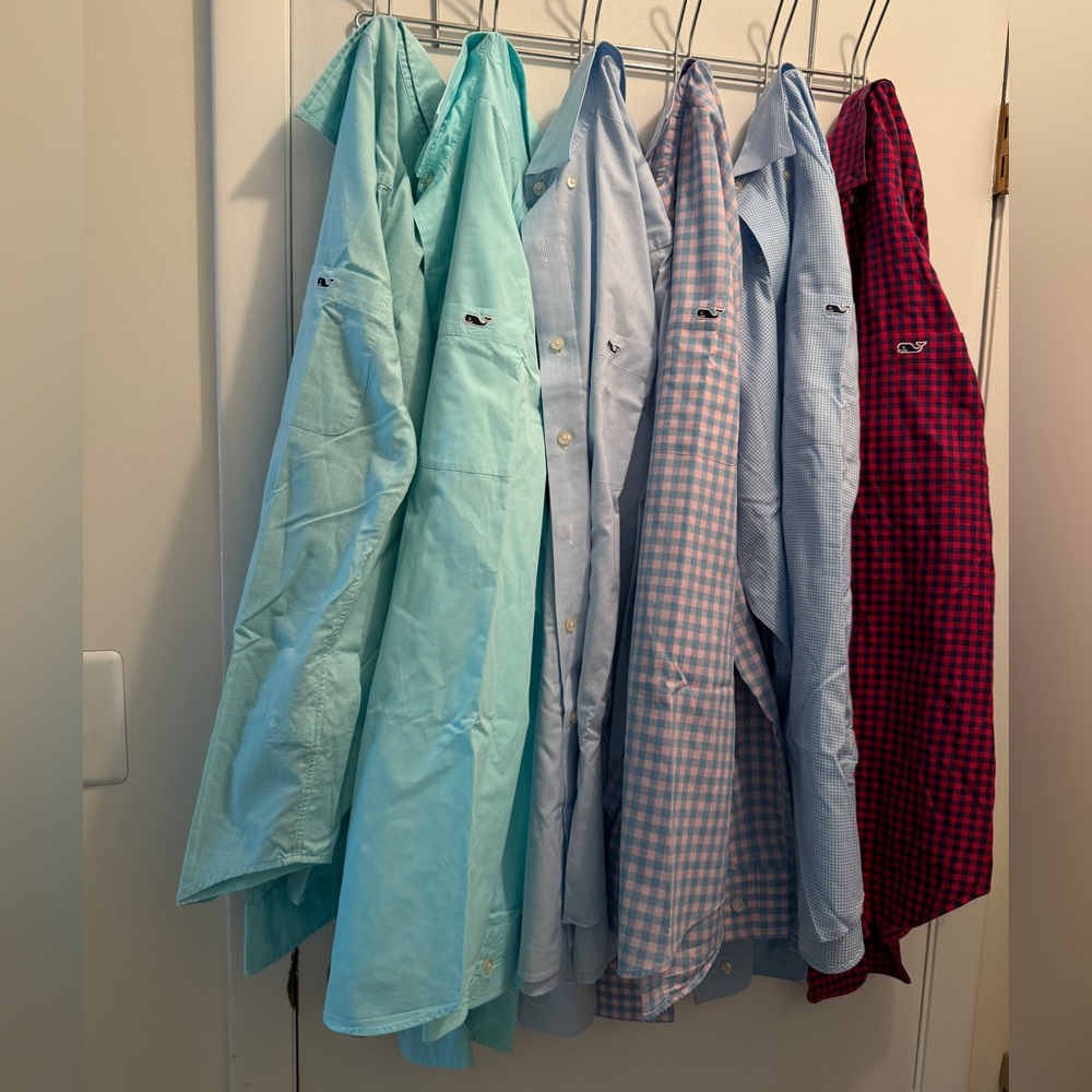 10 for $100 Vineyard Vines Men's Casual Button Down Shirts - Assorted Colors - Picture 4 of 6